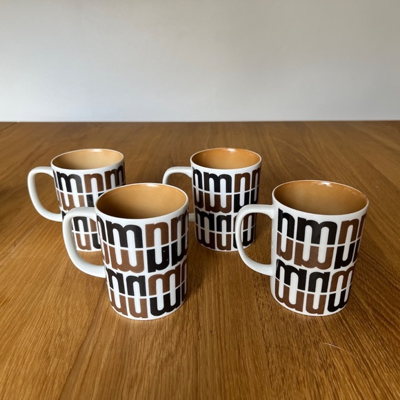 Lot of 8 Vintage 70's Fitz & Floyd Neiman Marcus Coffee Mug Cup Logo Helvetica - Picture 13 of 15